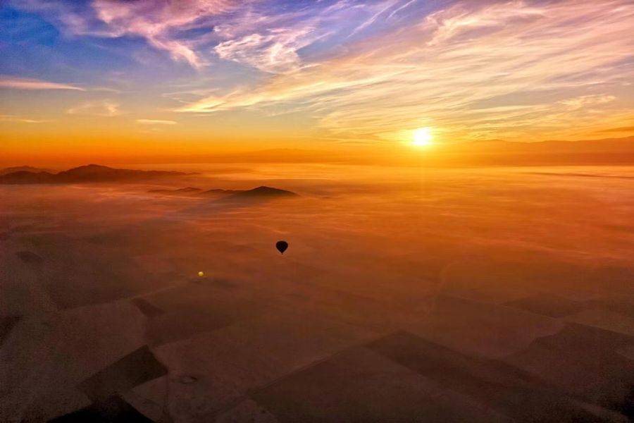Marrakesch Sonnenaufgang Heißluftballon Abenteuer