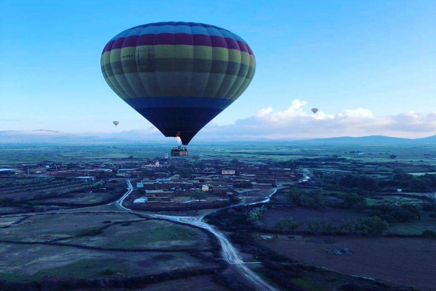 Marrakesch Sonnenaufgang Heißluftballon Abenteuer