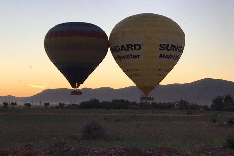 Marrakesch Sonnenaufgang Heißluftballon Abenteuer