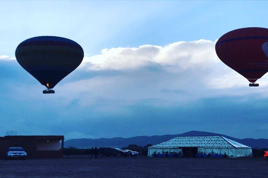 Marrakesch Sonnenaufgang Heißluftballon Abenteuer