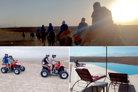 Quad, Camel Ride und Abendessen in der Felsenwüste von Agafay