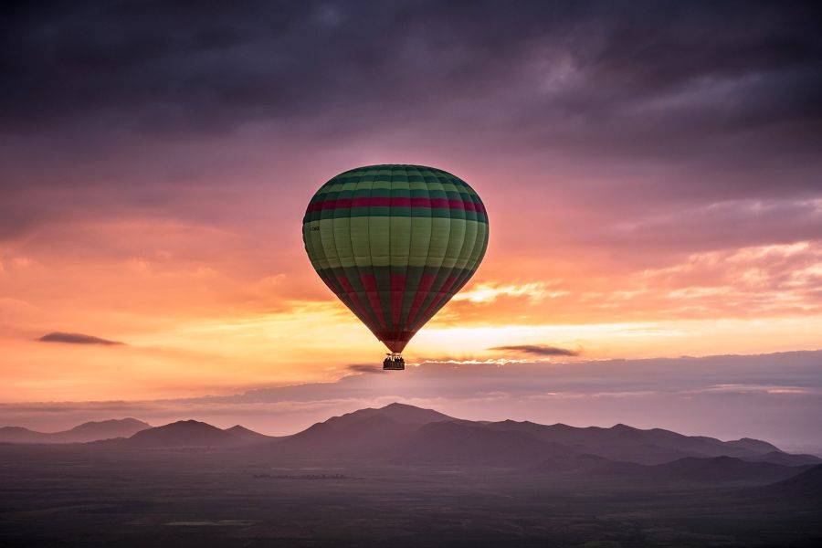 Marrakesch Sonnenaufgang Heißluftballon Abenteuer