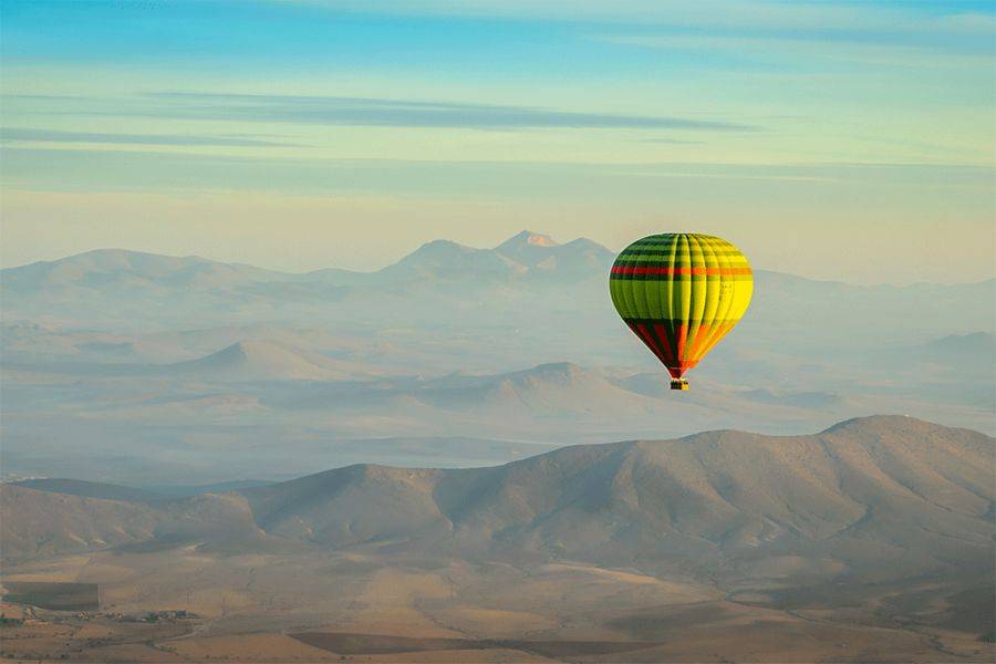 Marrakesch Sonnenaufgang Heißluftballon Abenteuer