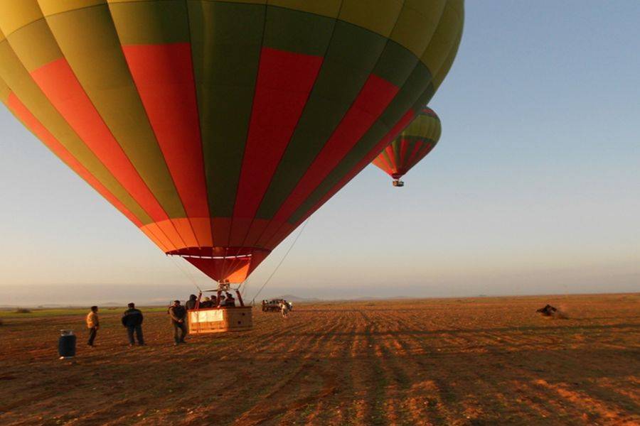 Marrakesch Sonnenaufgang Heißluftballon Abenteuer