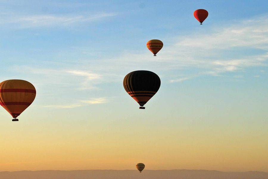 Marrakesch Sonnenaufgang Heißluftballon Abenteuer