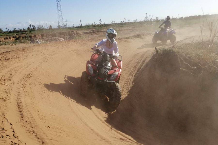 Quadfahrt in der Palmeraie von Marrakesch