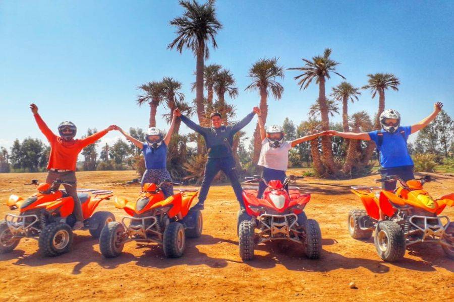 Quadfahrt in der Palmeraie von Marrakesch
