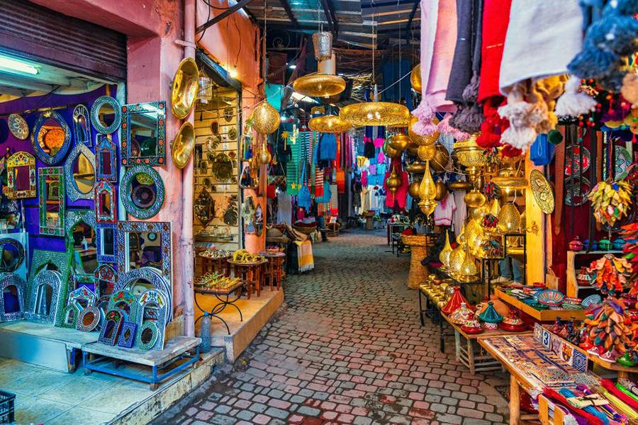 Traditionelle Souks von Marrakesch und Besuch der alten Medina