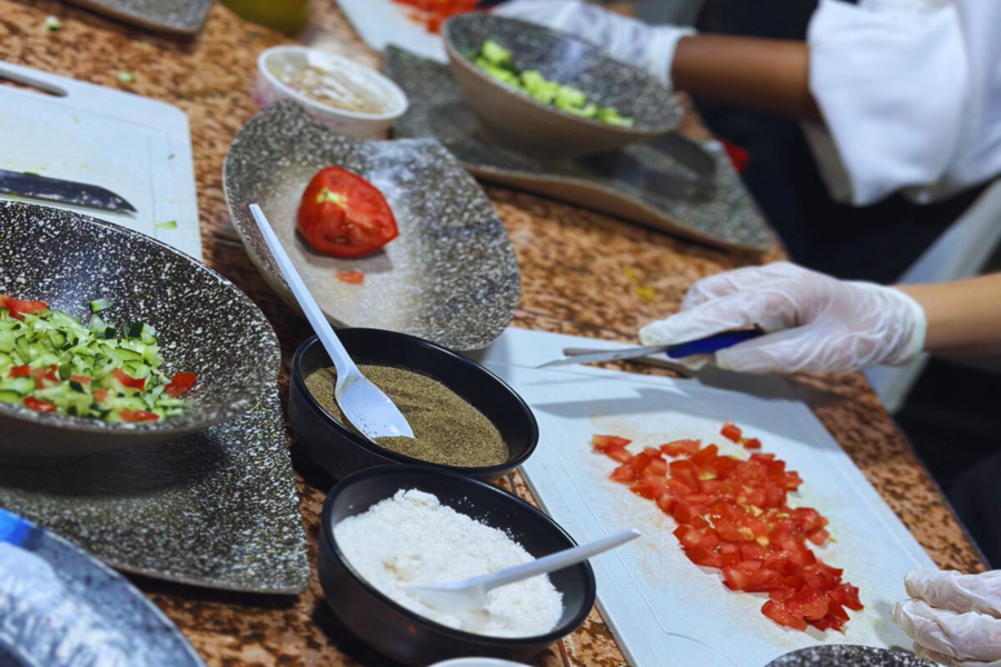 Marokkanischer Kochkurs in Marrakesch im Chouf l'Or mit Abholung