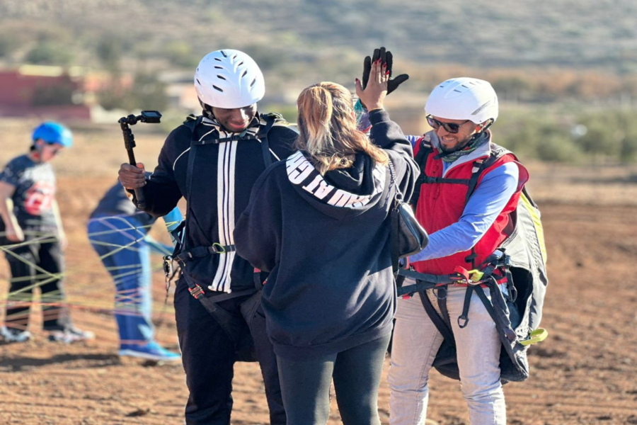 Gleitschirmfliegen in Marrakesch und im Atlasgebirge