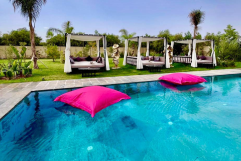 Marrakesch Tageskarte Pool inklusive Mittagessen und Shuttle - Entspannen