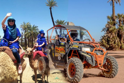 Adrenalin Buggy fahren und Kamel fahren in Palmeraie Marrakesch