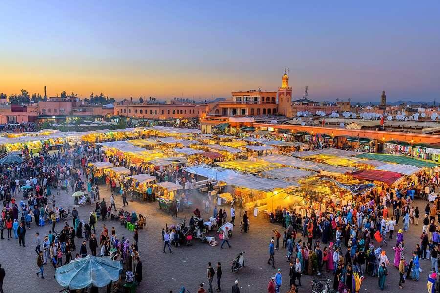 Traditionelle Souks von Marrakesch und Besuch der alten Medina