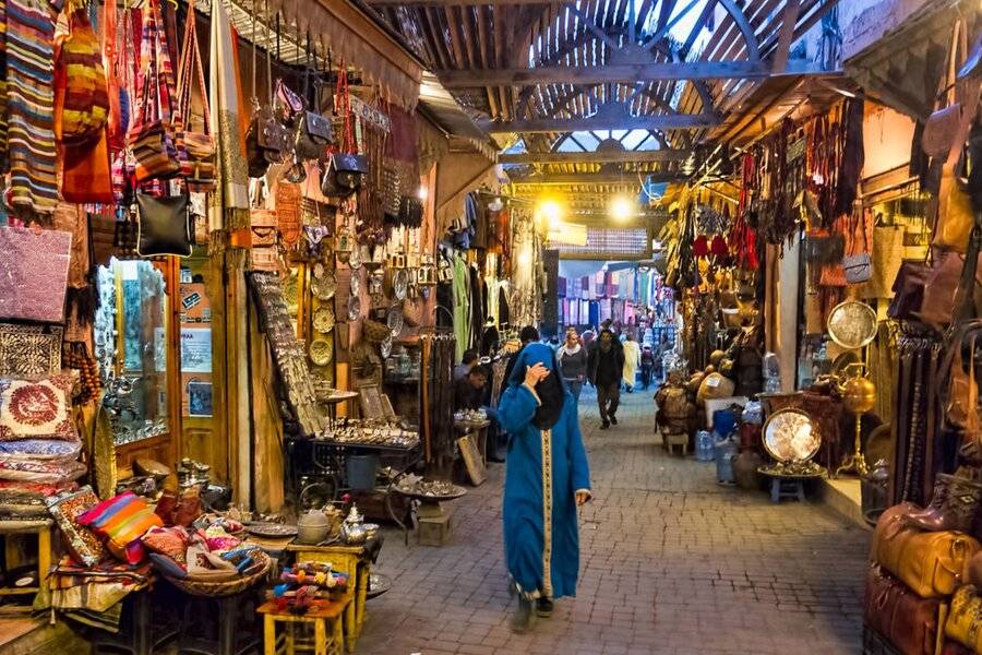 Traditionelle Souks von Marrakesch und Besuch der alten Medina