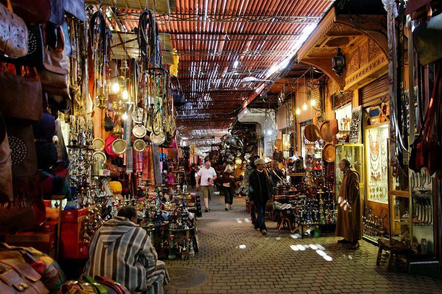 Traditionelle Souks von Marrakesch und Besuch der alten Medina