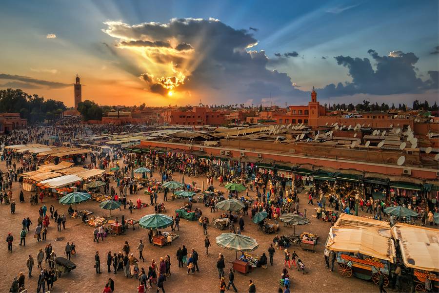 Traditionelle Souks von Marrakesch und Besuch der alten Medina