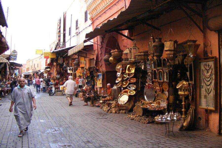 Traditionelle Souks von Marrakesch und Besuch der alten Medina