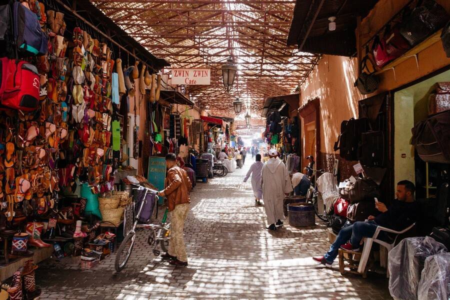 Traditionelle Souks von Marrakesch und Besuch der alten Medina