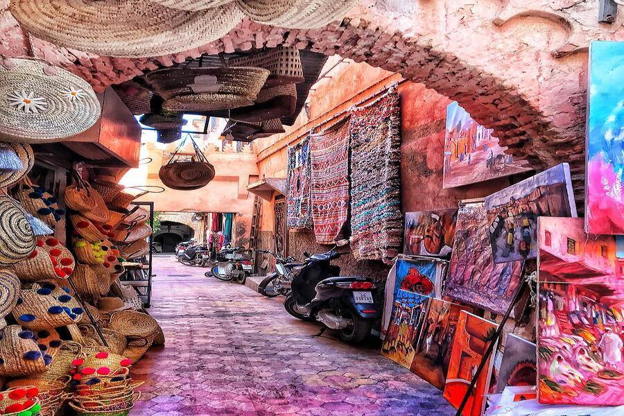 Traditionelle Souks von Marrakesch und Besuch der alten Medina