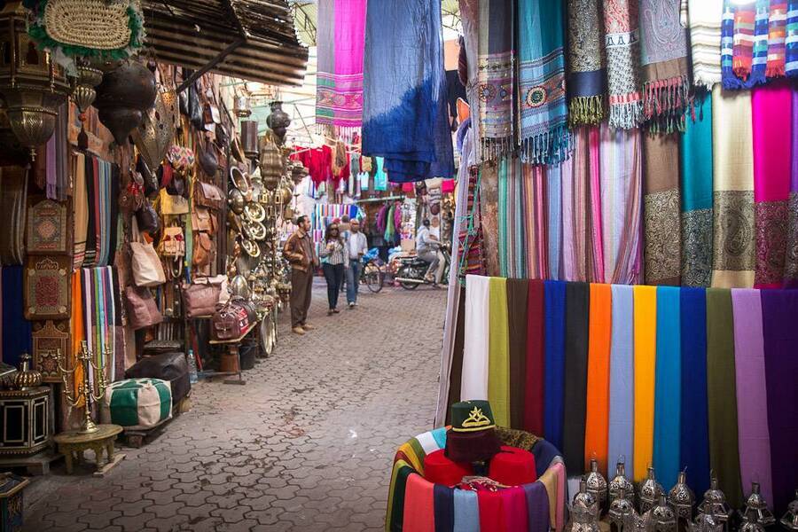Traditionelle Souks von Marrakesch und Besuch der alten Medina