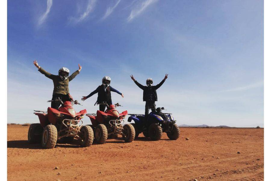 Quadfahrt in der Palmeraie von Marrakesch