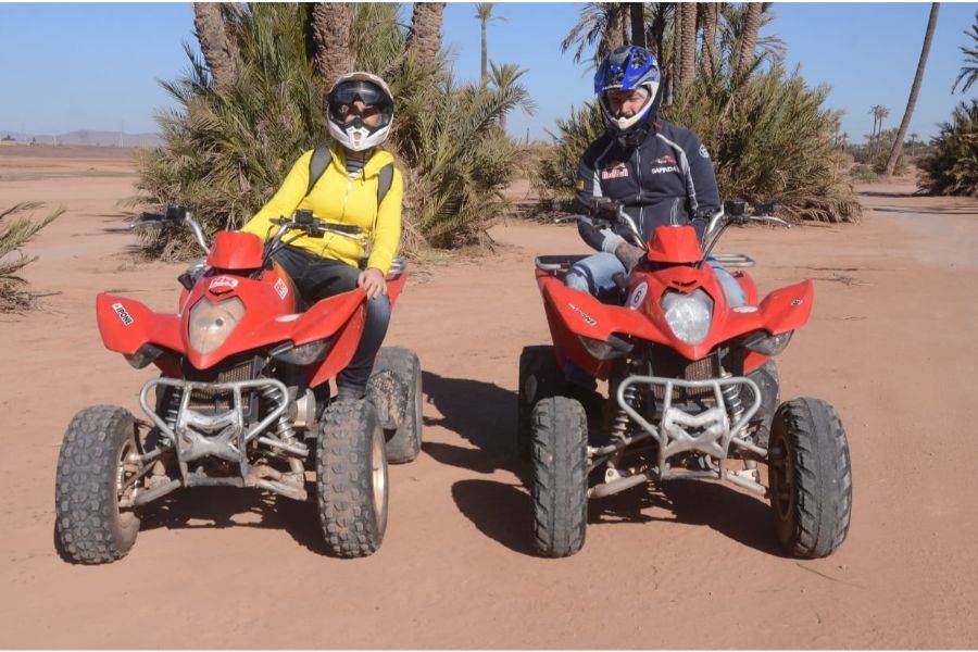Quadfahrt in der Palmeraie von Marrakesch