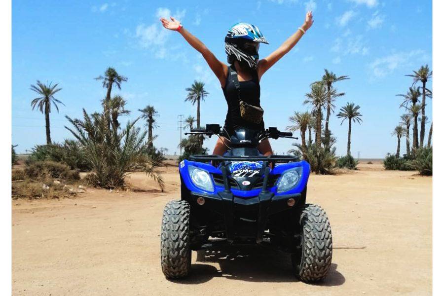 Quadfahrt in der Palmeraie von Marrakesch