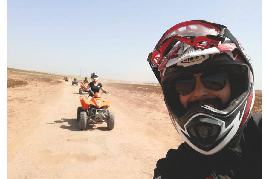 Quadfahrt in der Palmeraie von Marrakesch