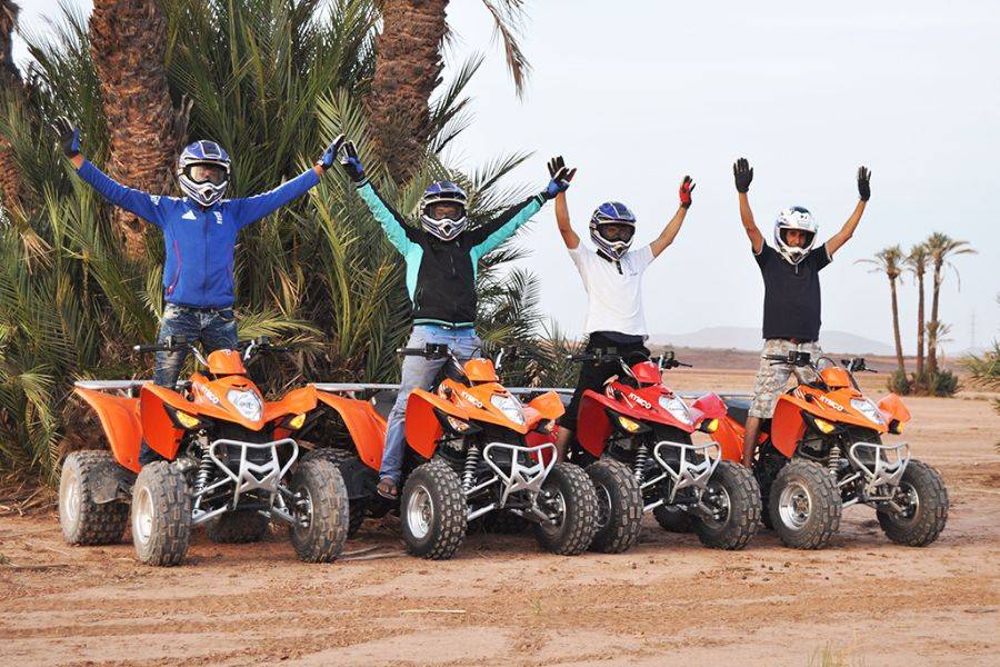 Quadfahrt in der Palmeraie von Marrakesch