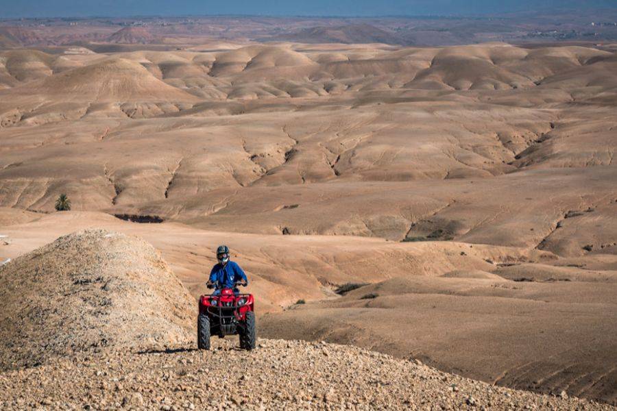 Quad in der Agafay Rocky Desert aus Marrakesch