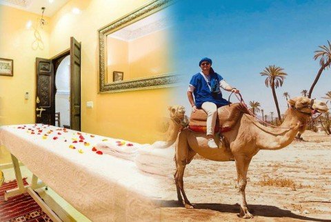 Kamelritt in der Palmeraie zur Spa-Behandlung
