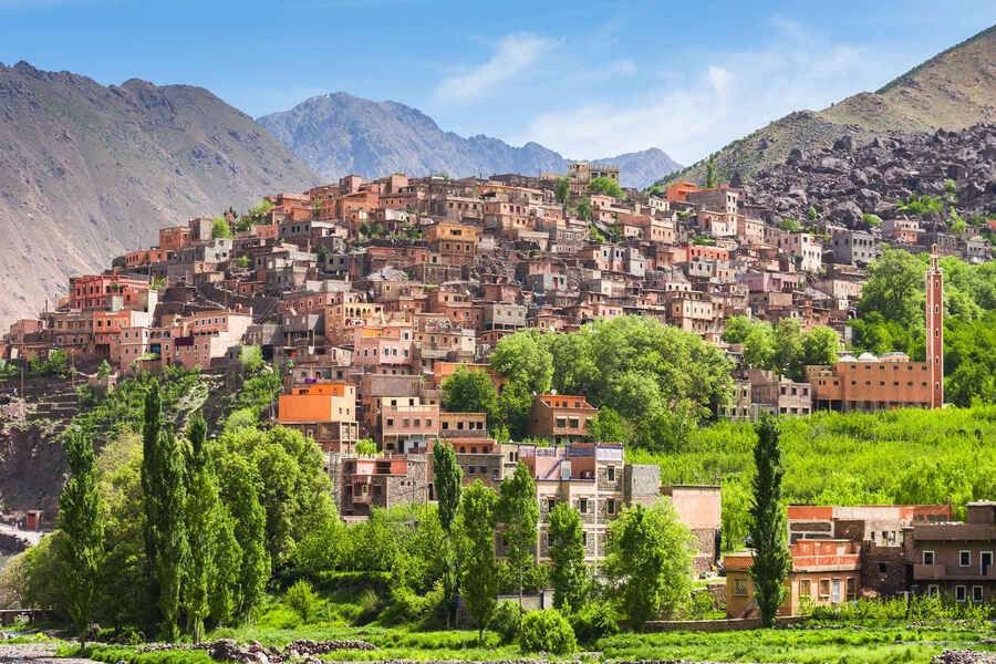 Hoher Atlas-Berg Imlil mit Kamelreiten und Diner in der Agafay-Wüste