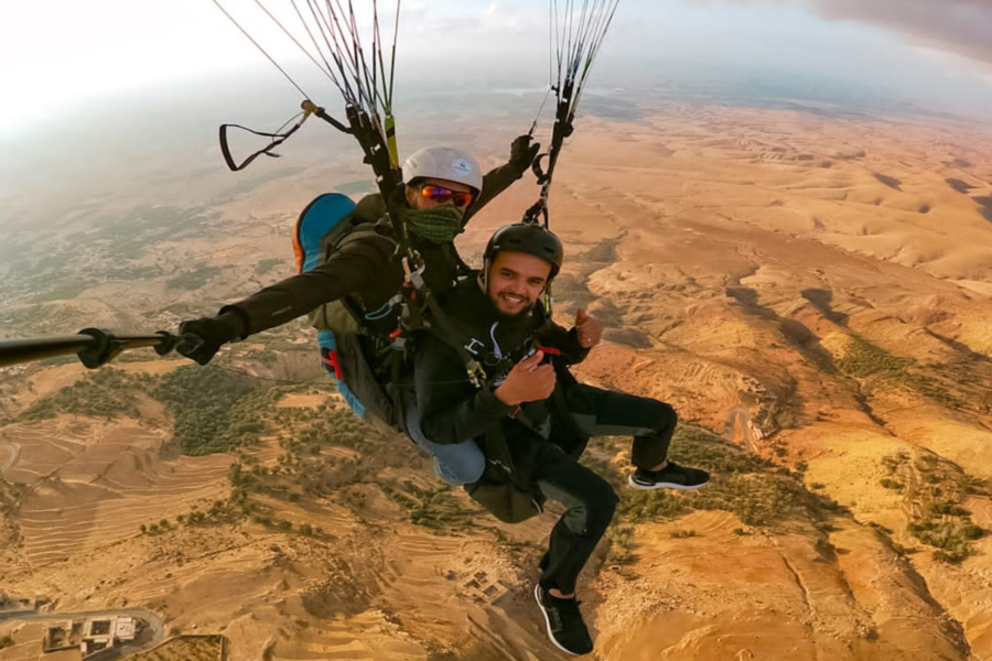Gleitschirmfliegen in Marrakesch und im Atlasgebirge