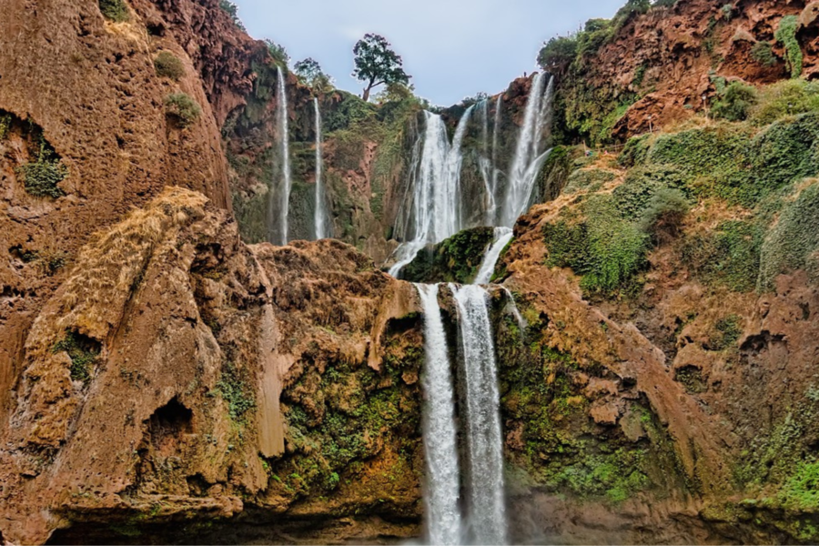 Ganztägige Tour zu den Ouzoud-Wasserfällen mit Bootsfahrt