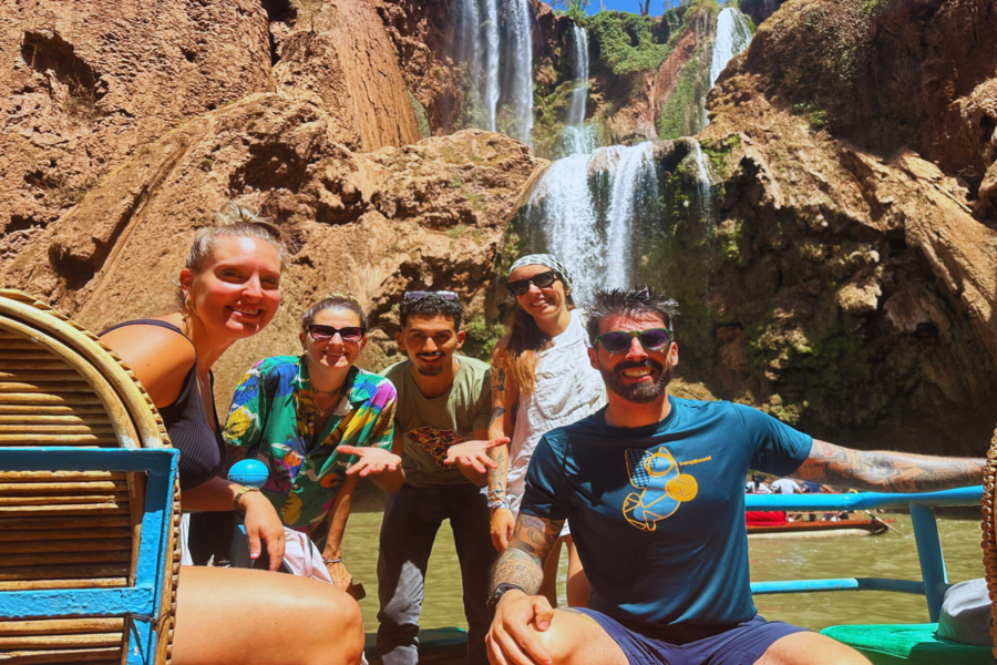 Ganztägige Tour zu den Ouzoud-Wasserfällen mit Bootsfahrt